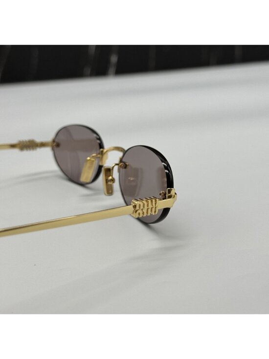 NWT Miu Miu MUA54S 5AK20I Round Sunglasses Miu Miu MU A54S main image 8